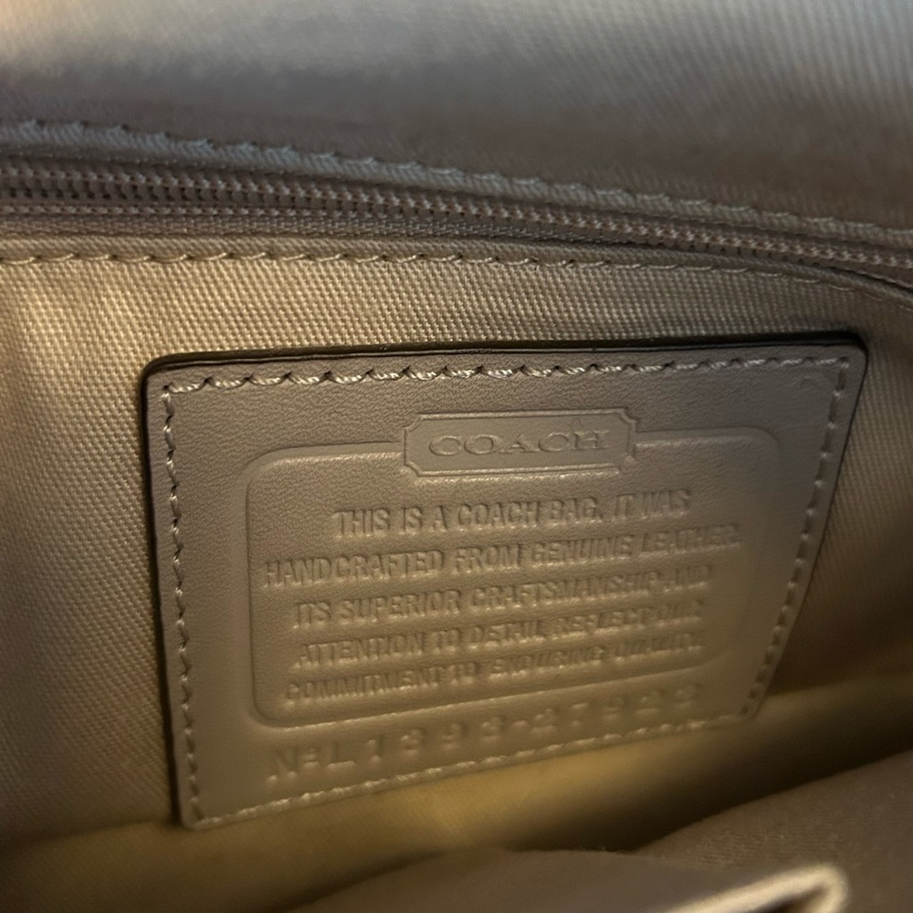 Coach gray leather handbag - Picture 9 of 12